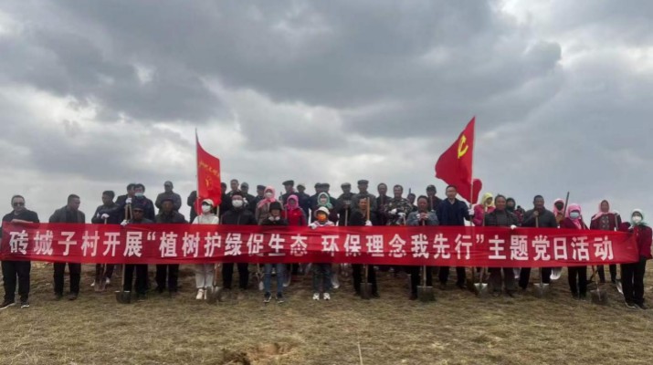 爭當綠色使者、生態(tài)先鋒 ——集團駐村工作隊組織幫扶村開展義務(wù)植樹主題黨日活動
